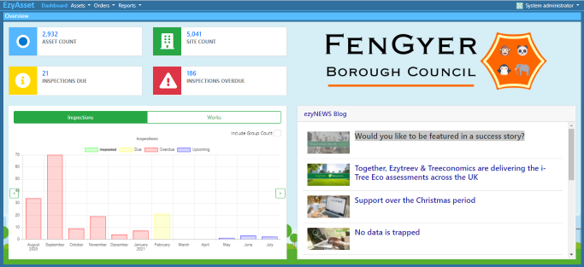 screenshot of Ezyasset