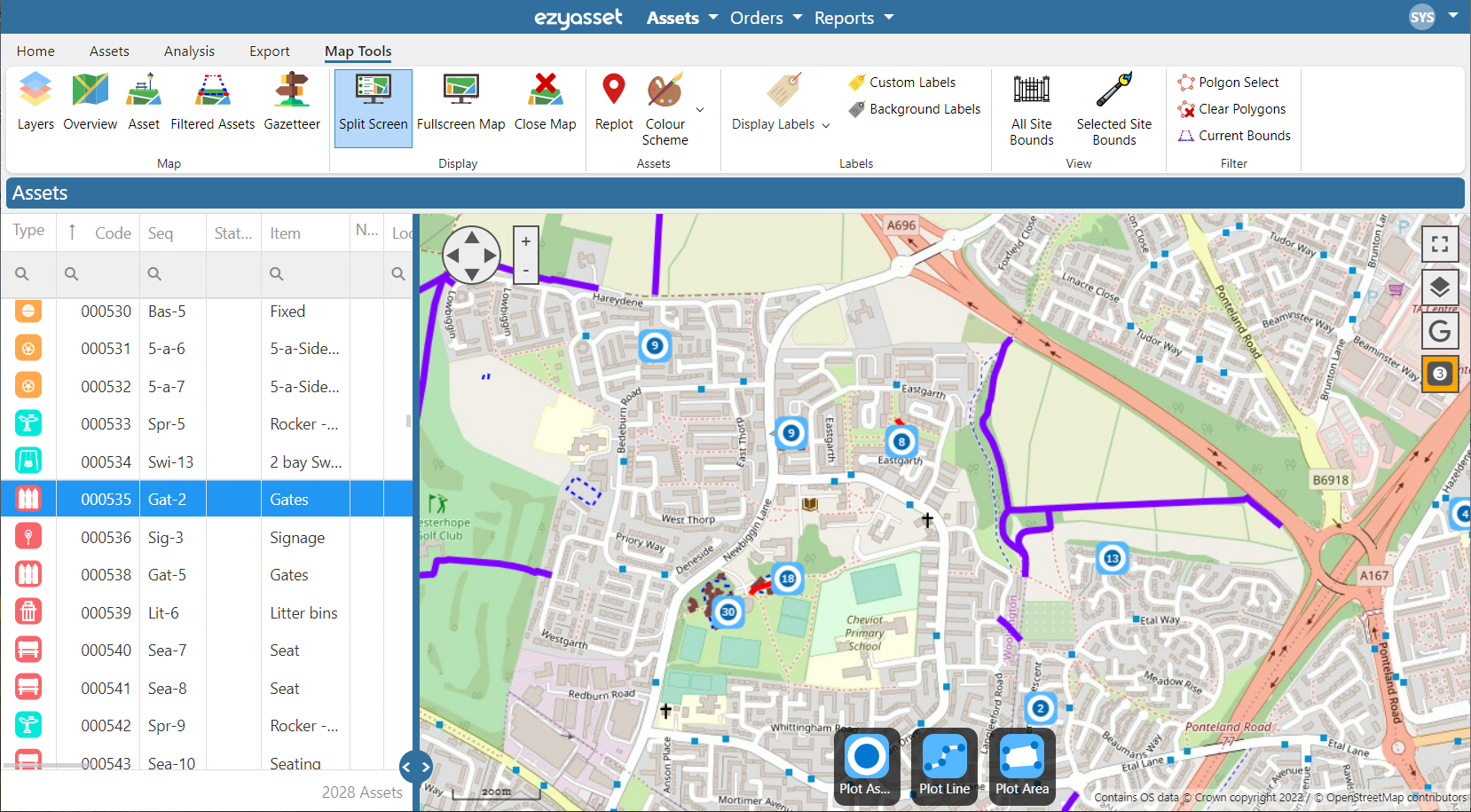 screenshot of Ezyasset