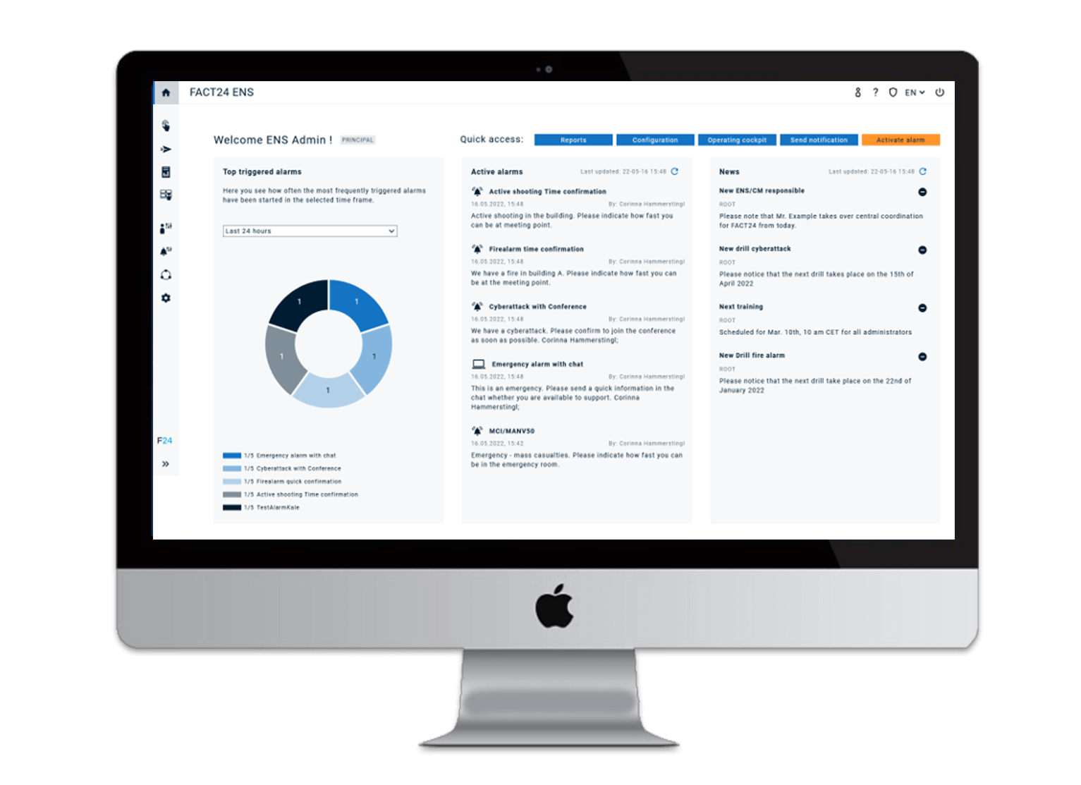 screenshot of FACT24