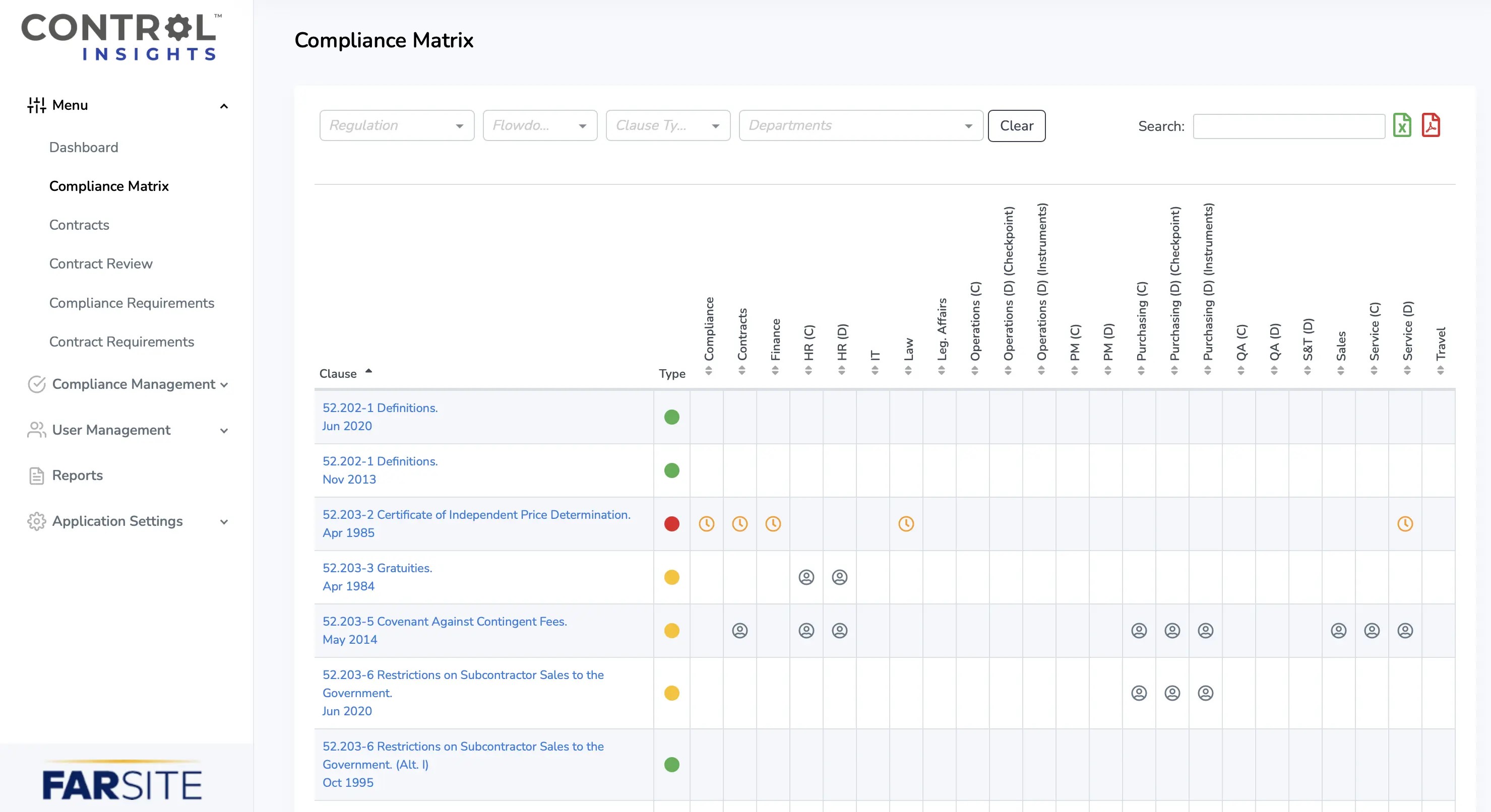 screenshot of FARSITE