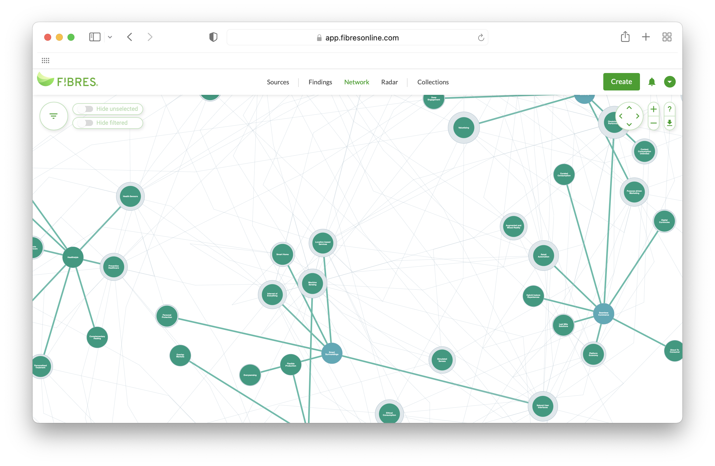 screenshot of FIBRES