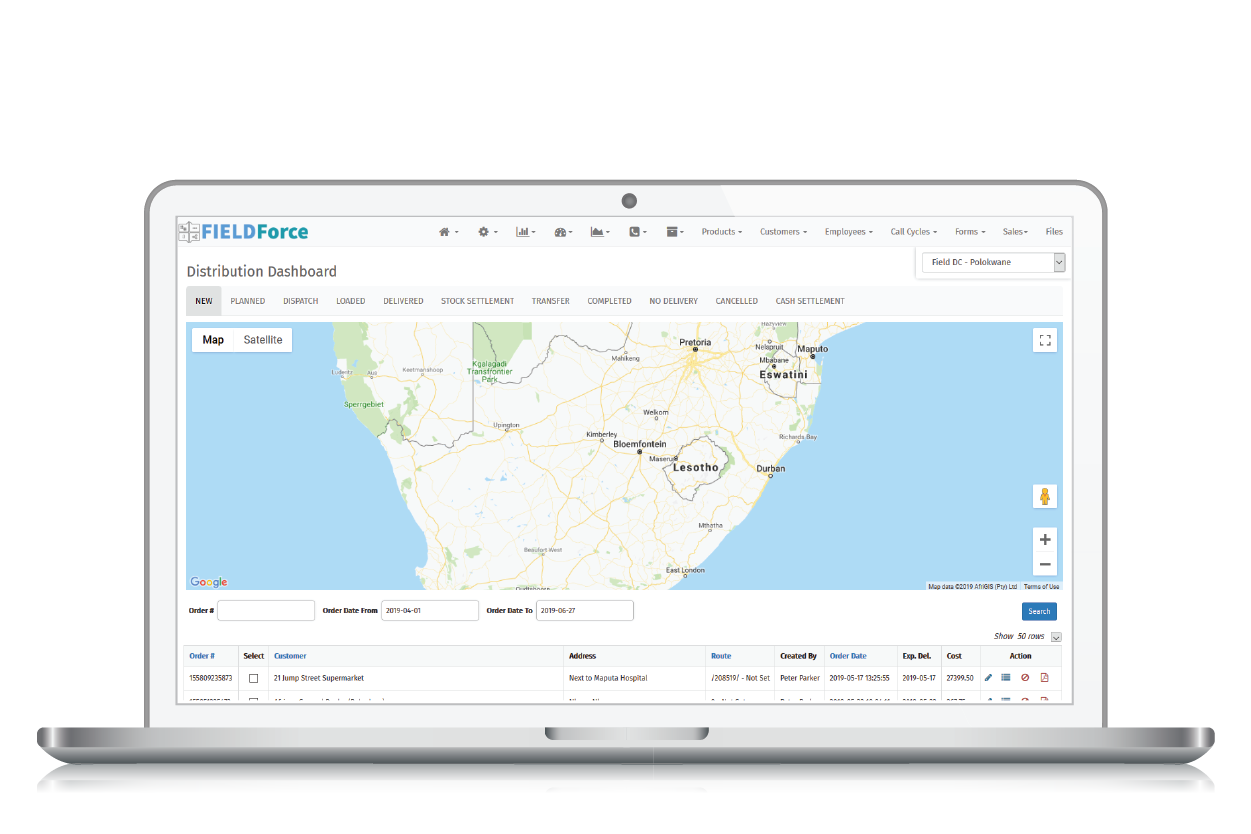 screenshot of FIELDForce