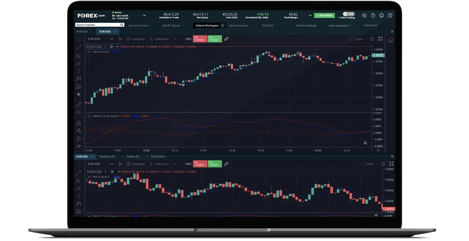 screenshot of FOREXTrader