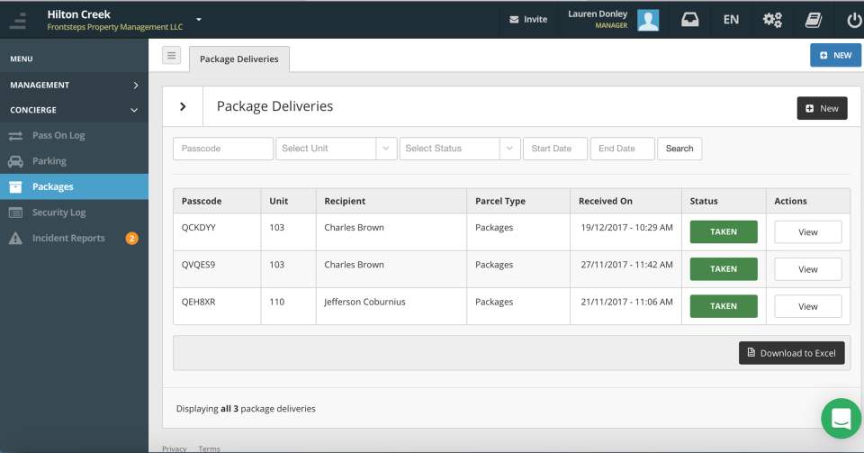 screenshot of FRONTSTEPS