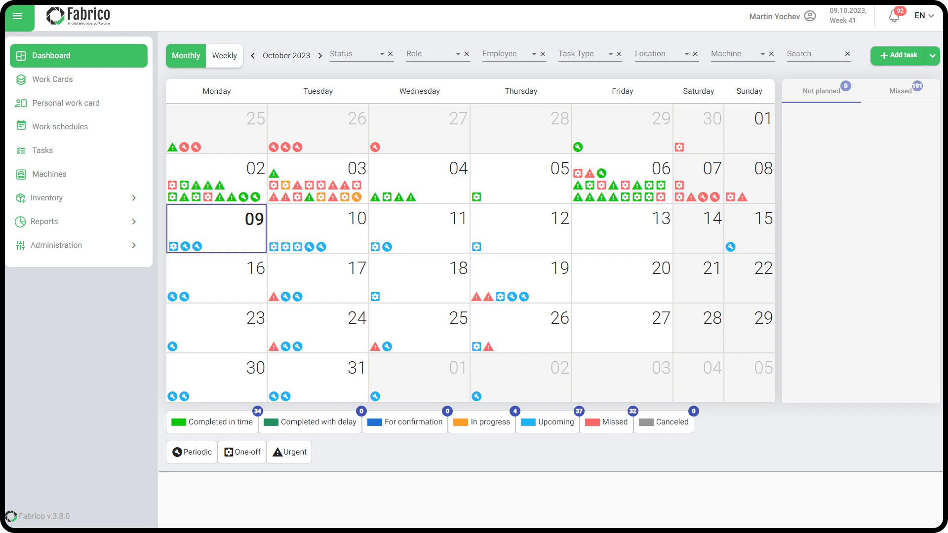 screenshot of Fabrico