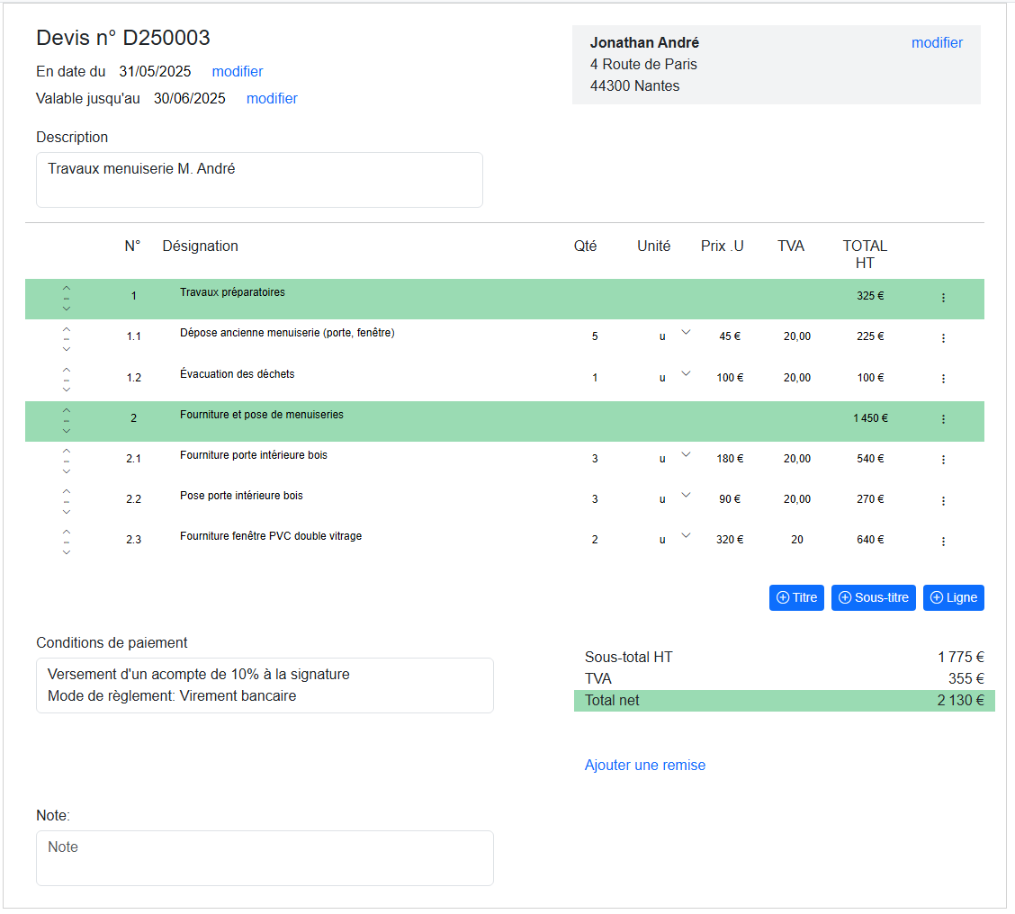 screenshot of Fabrik