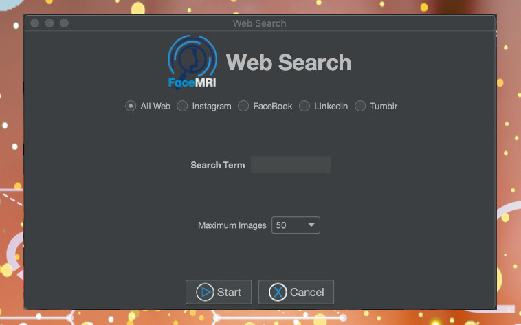 screenshot of FaceMRI