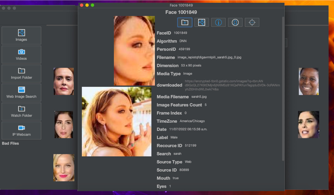 screenshot of FaceMRI