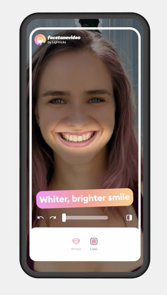 screenshot of Facetune