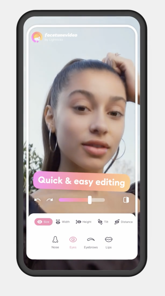 screenshot of Facetune