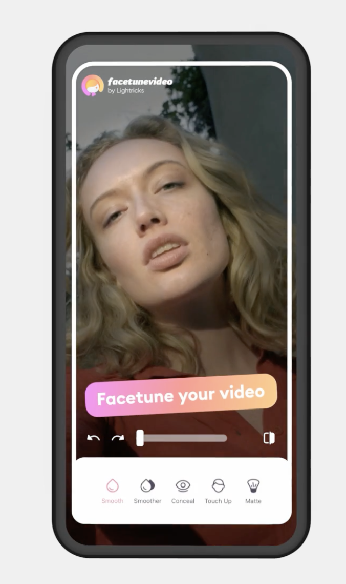 screenshot of Facetune