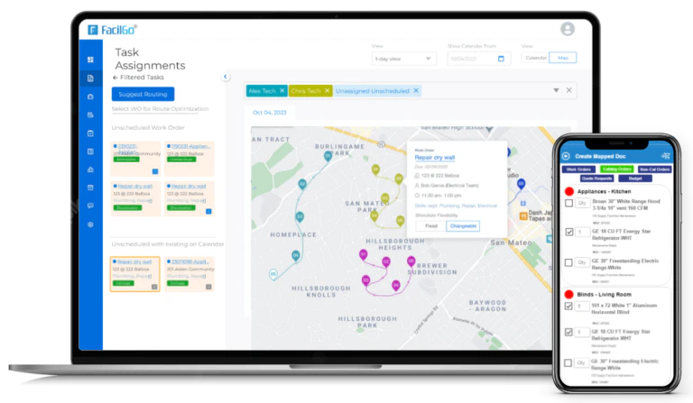 screenshot of FacilGo