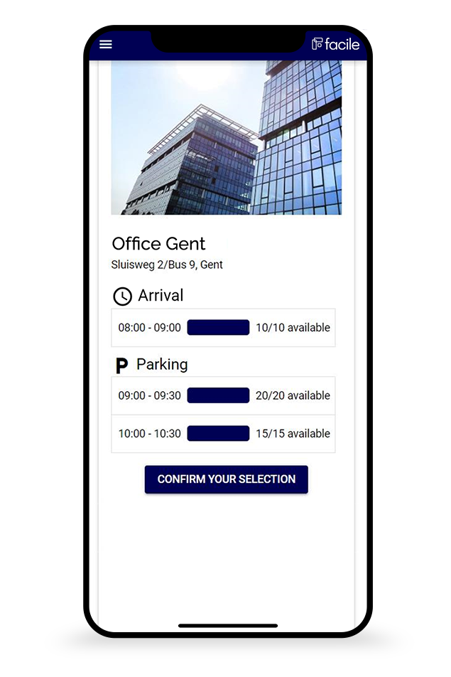 screenshot of Facile