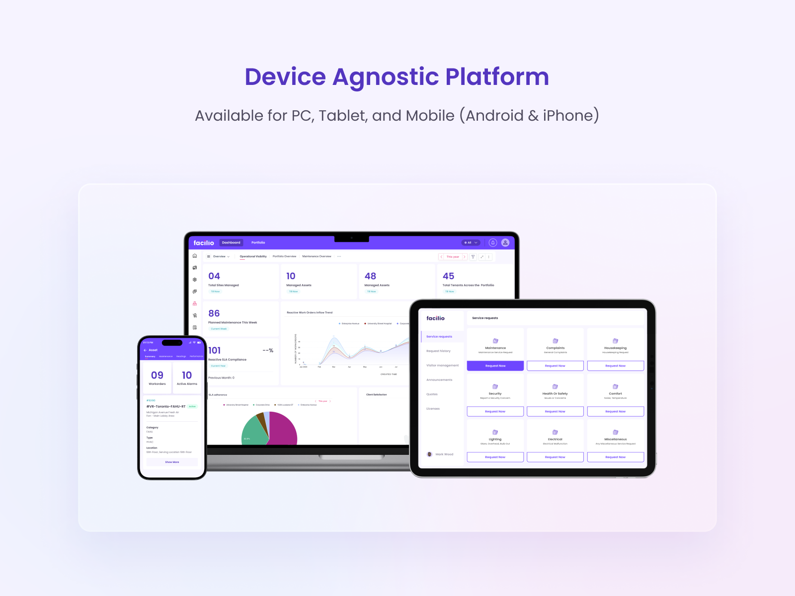 screenshot of Facilio