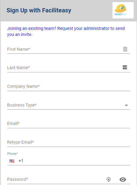 screenshot of Faciliteasy