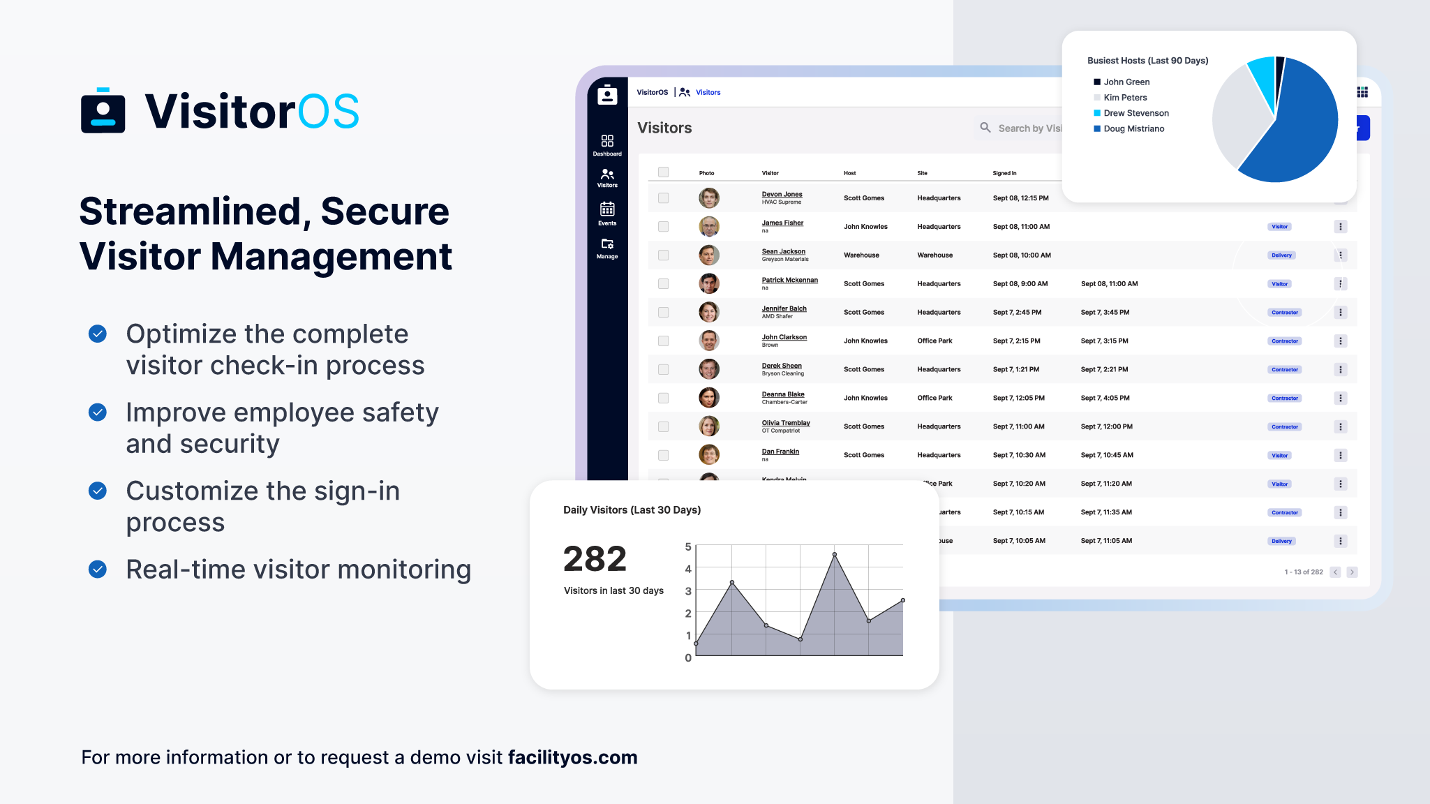 screenshot of FacilityOS