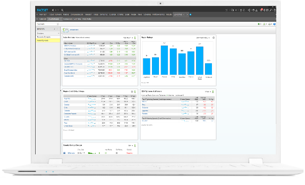screenshot of FactSet