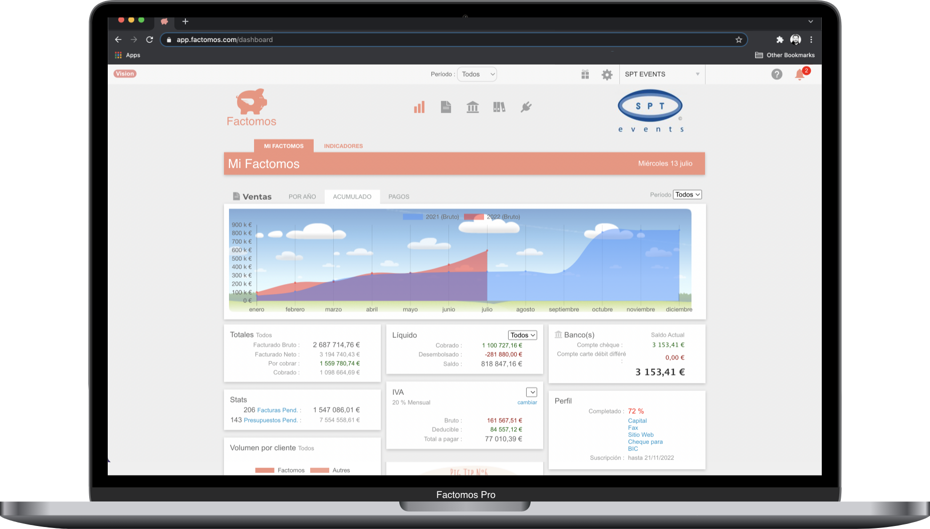 screenshot of Factomos