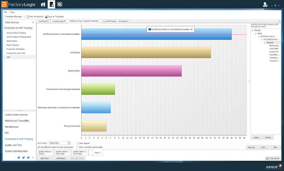 screenshot of FactoryLogix