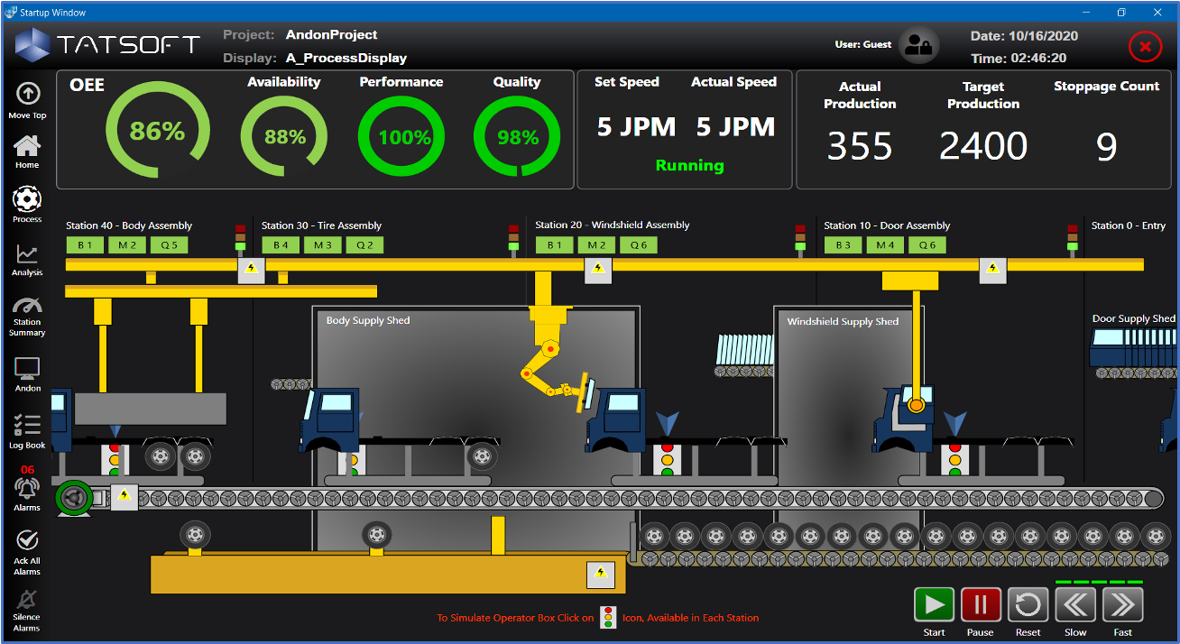 screenshot of FactoryStudio