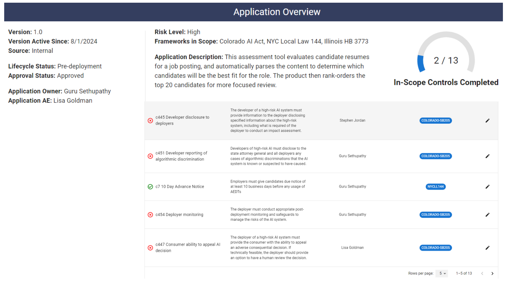 screenshot of FairNow