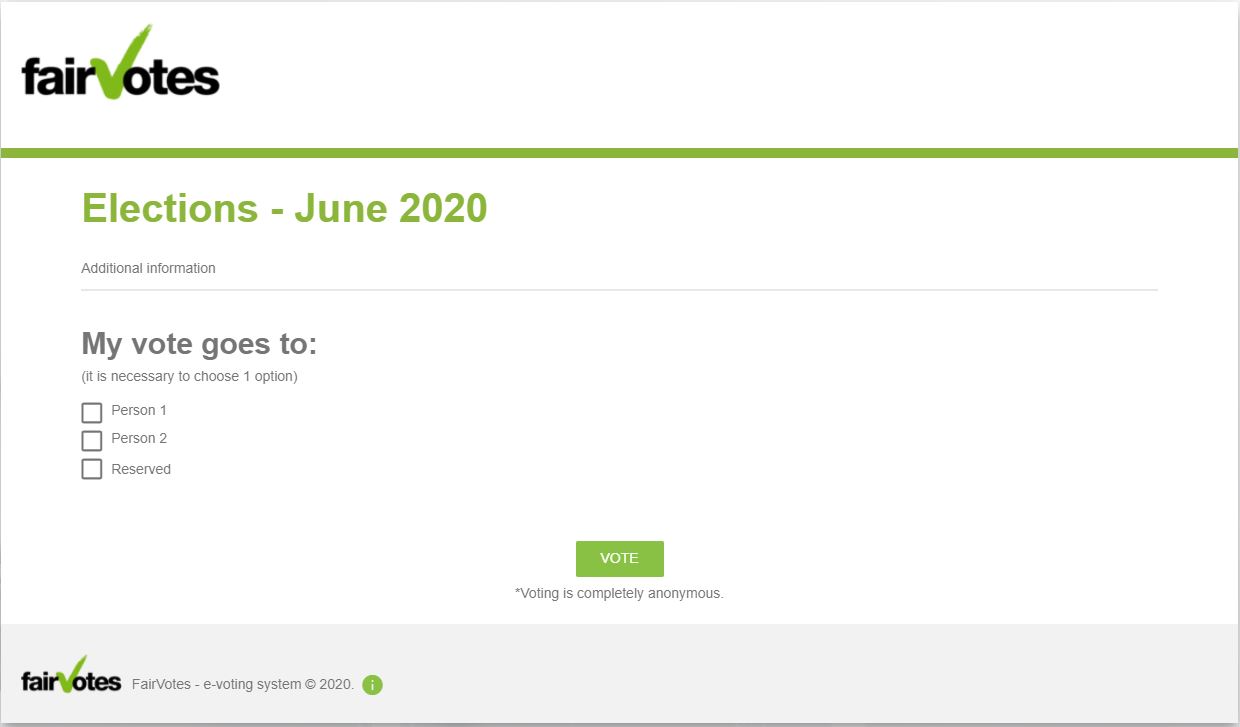 screenshot of FairVotes