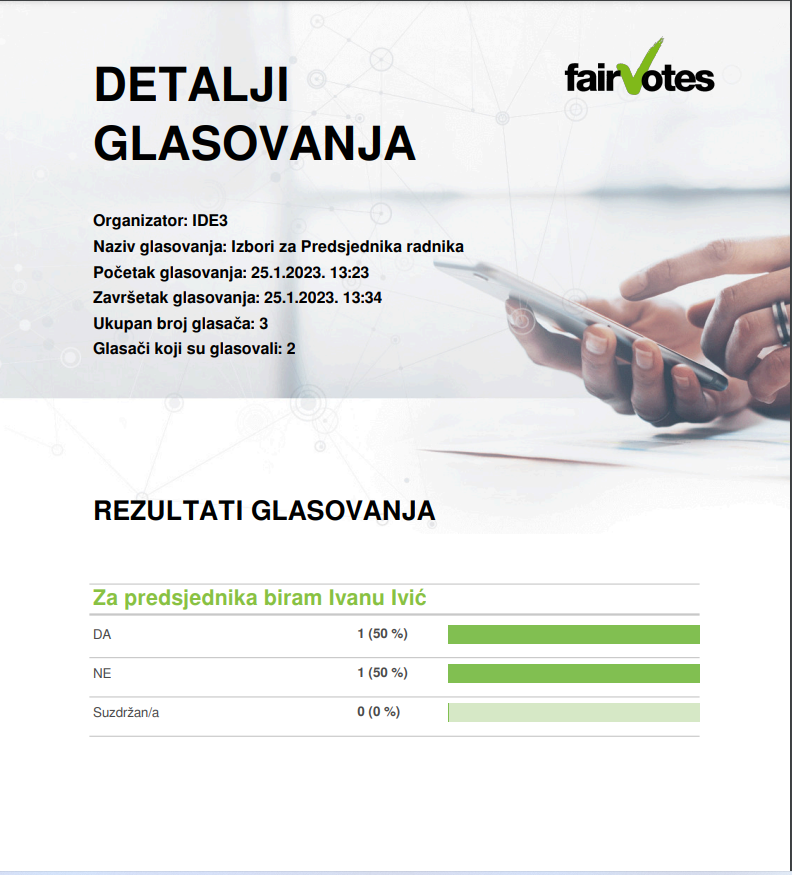 screenshot of FairVotes