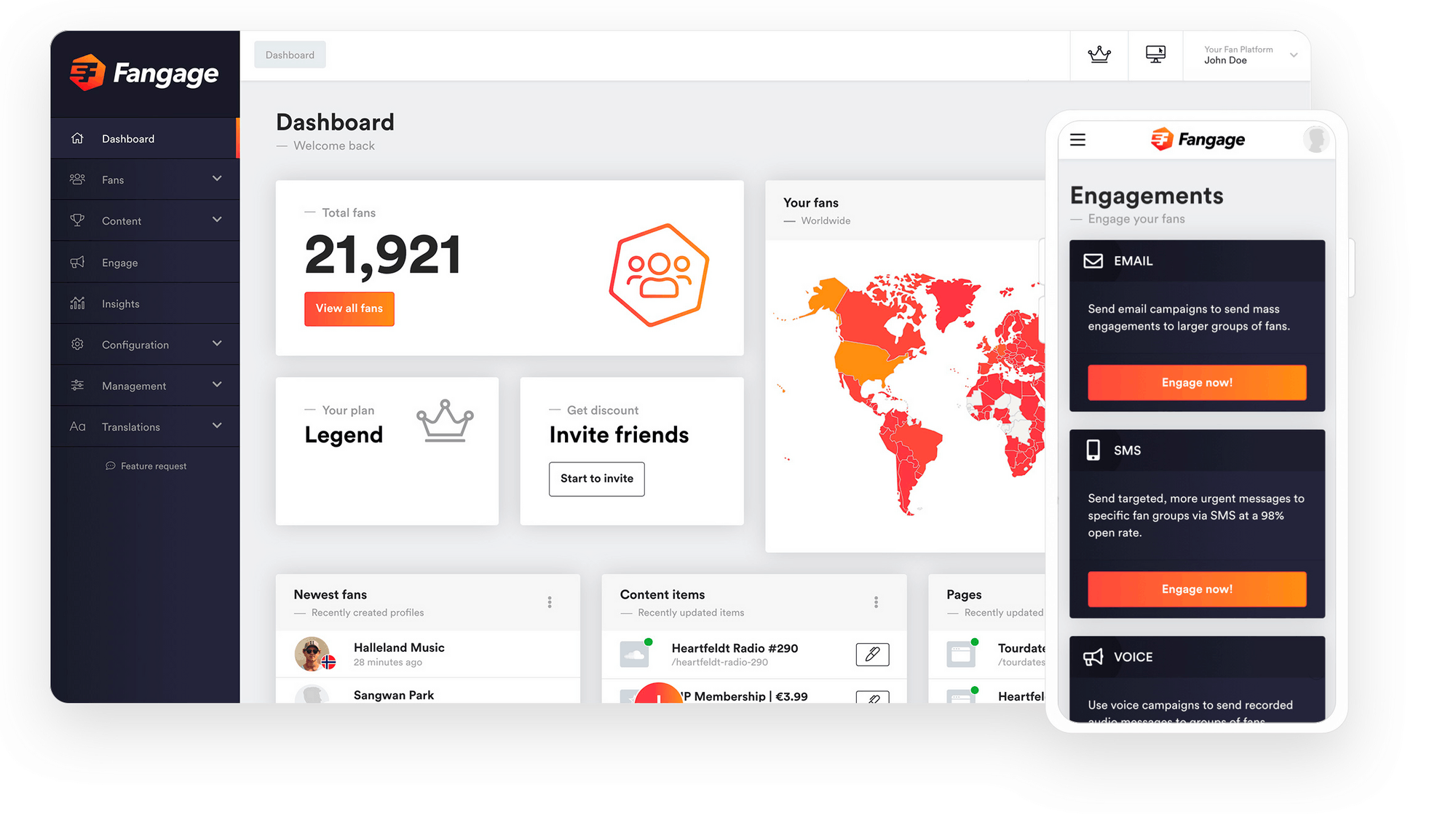 screenshot of Fangage