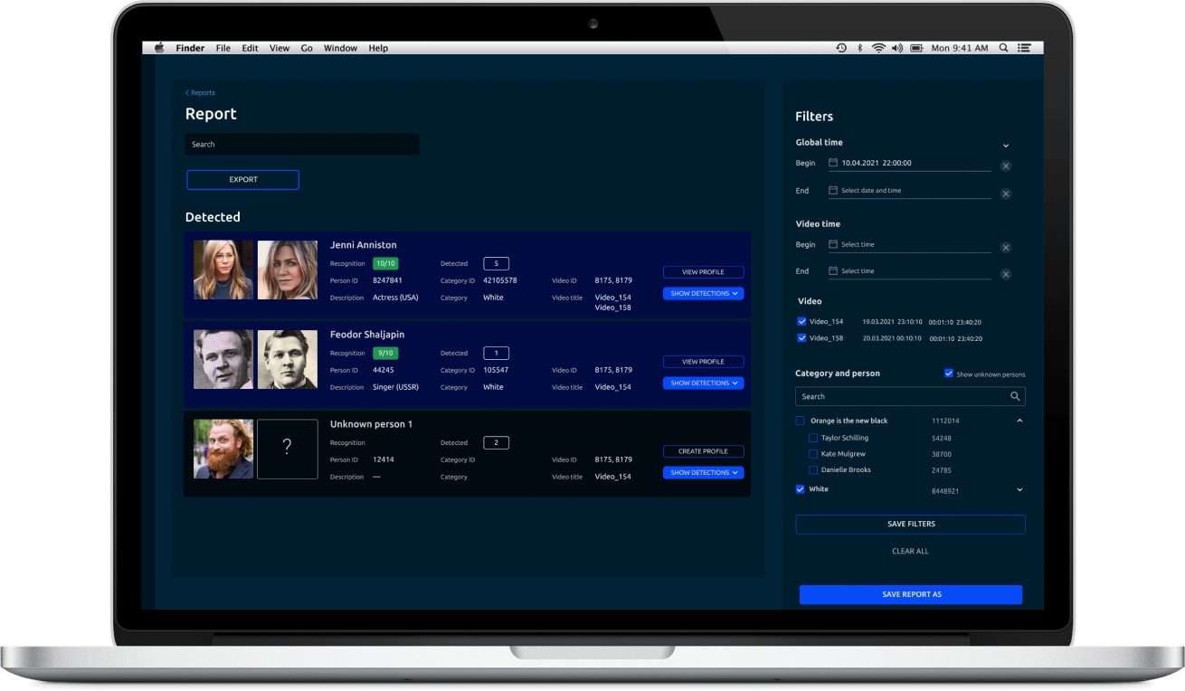 screenshot of FarFaces
