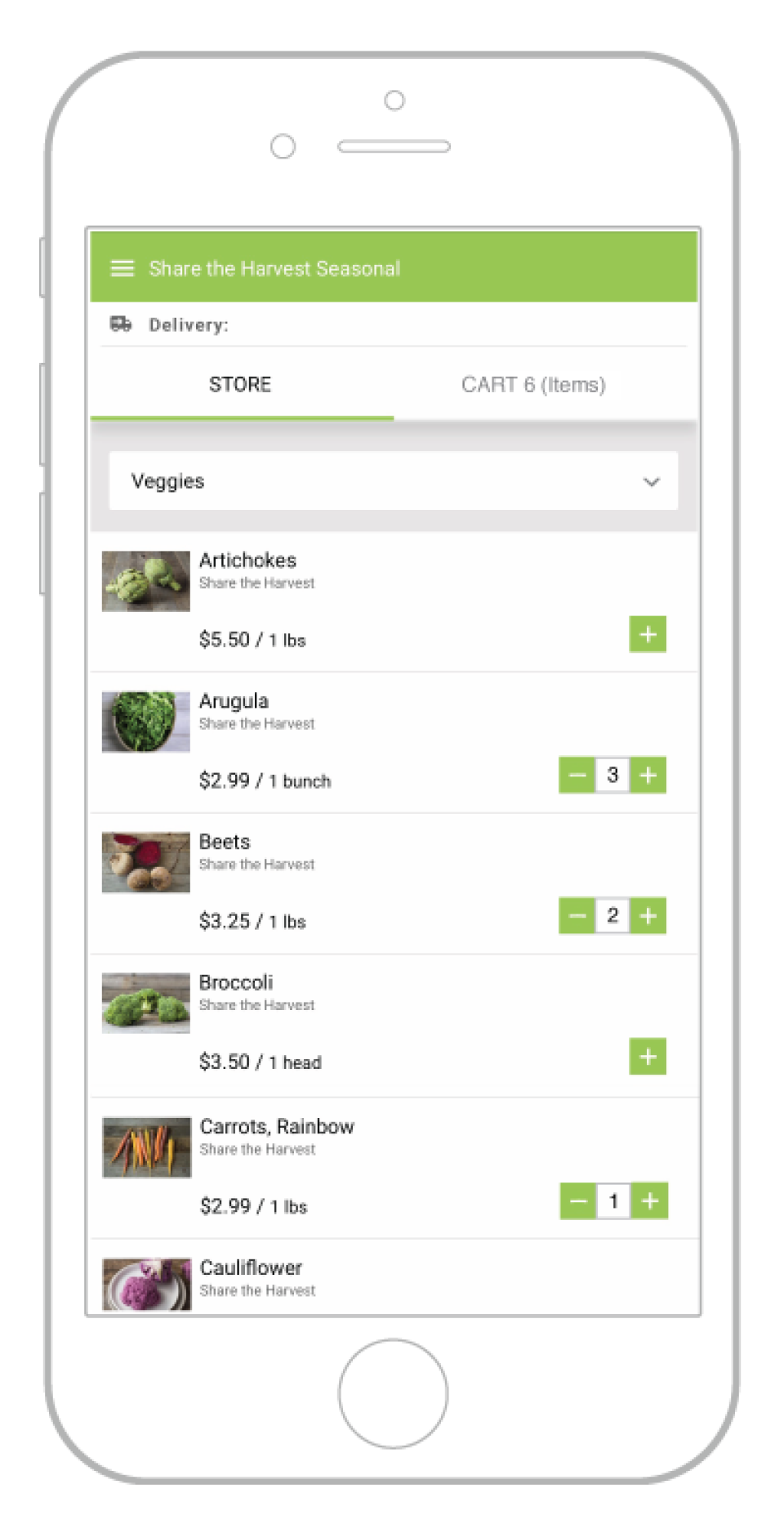 screenshot of Farmigo