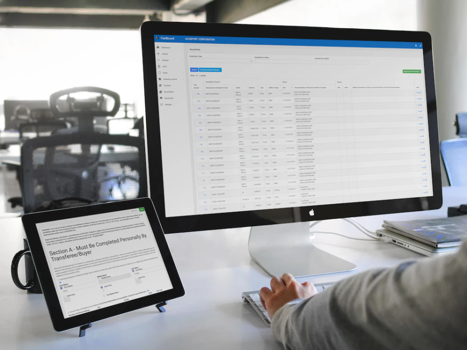 screenshot of FastBound
