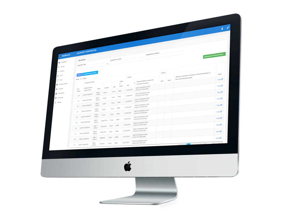 screenshot of FastBound