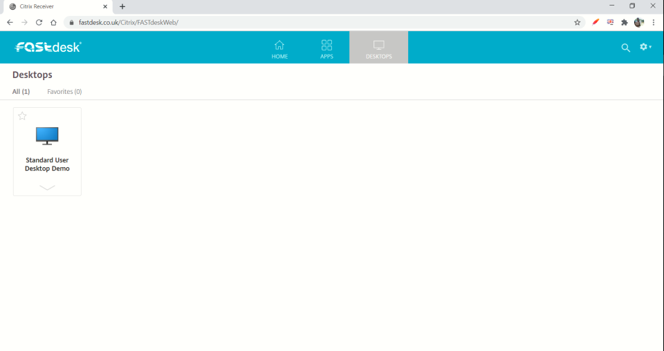 screenshot of FastDesk