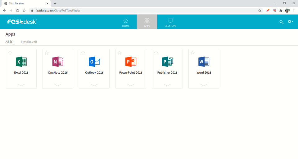 screenshot of FastDesk