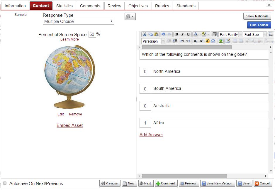 screenshot of FastTest