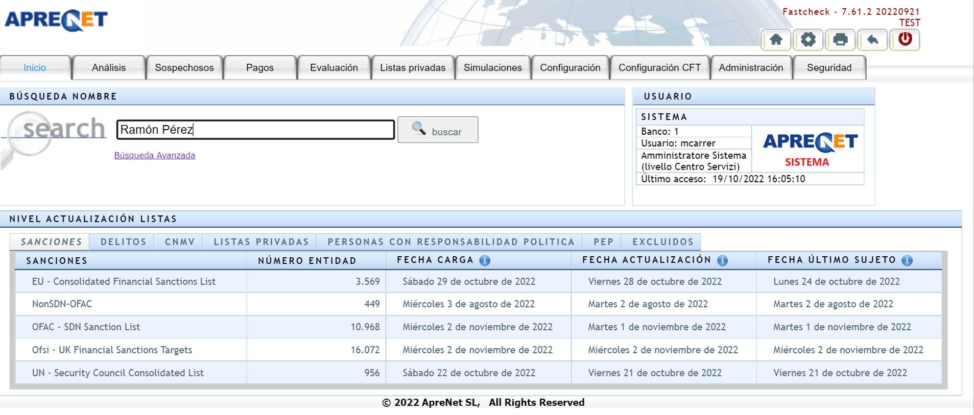screenshot of Fastcheck