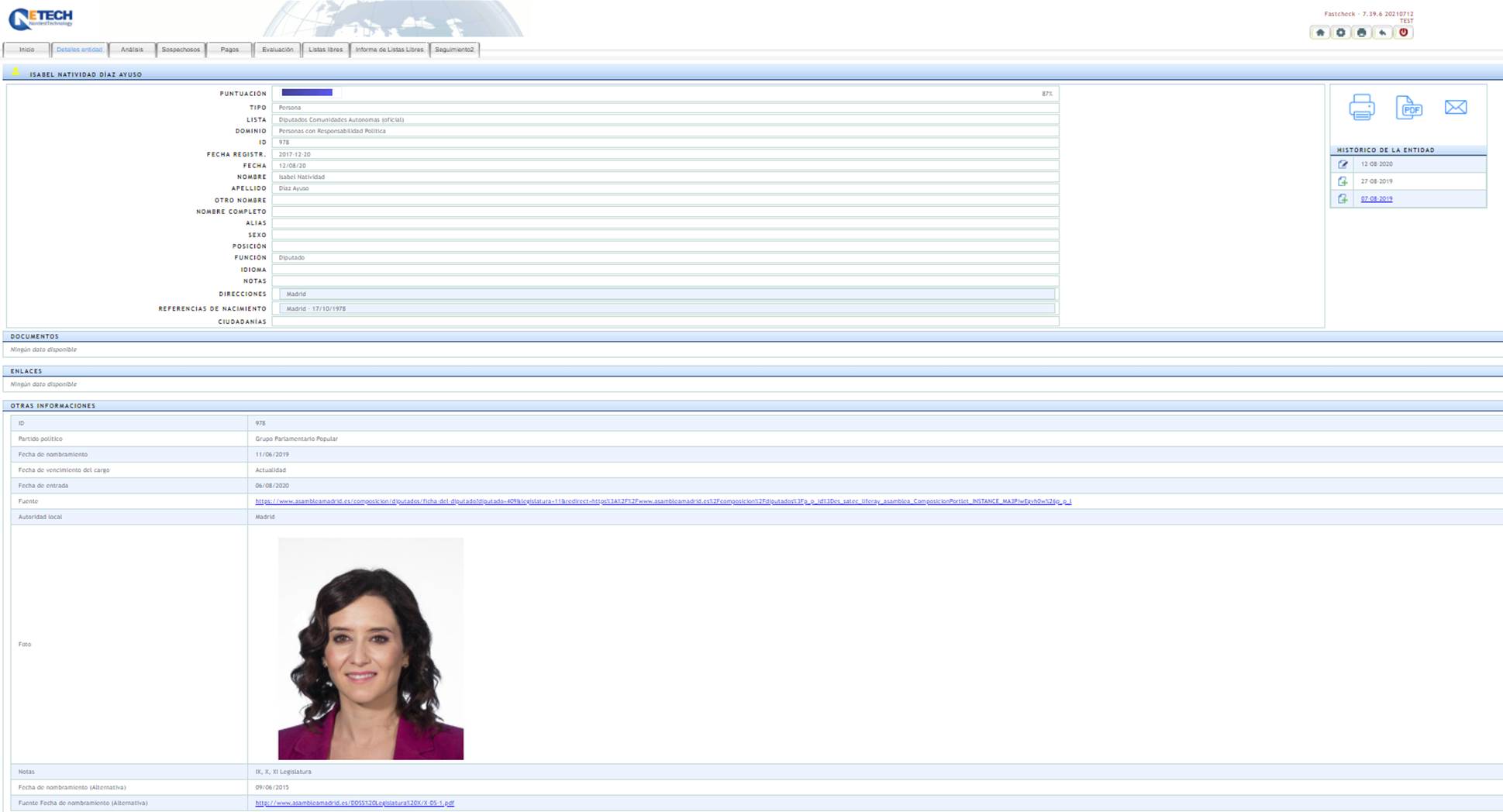 screenshot of Fastcheck