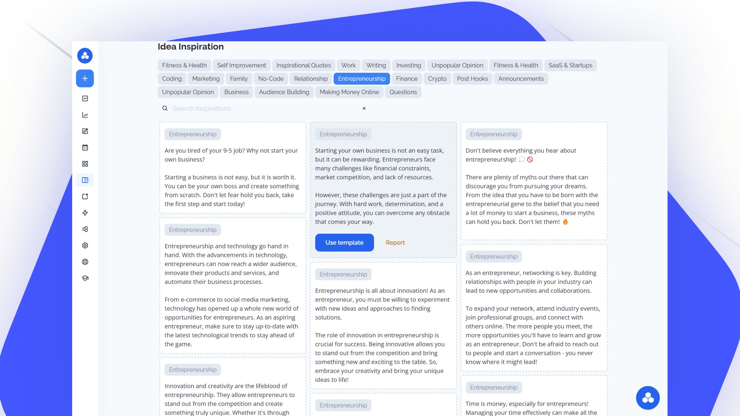 screenshot of FeedHive