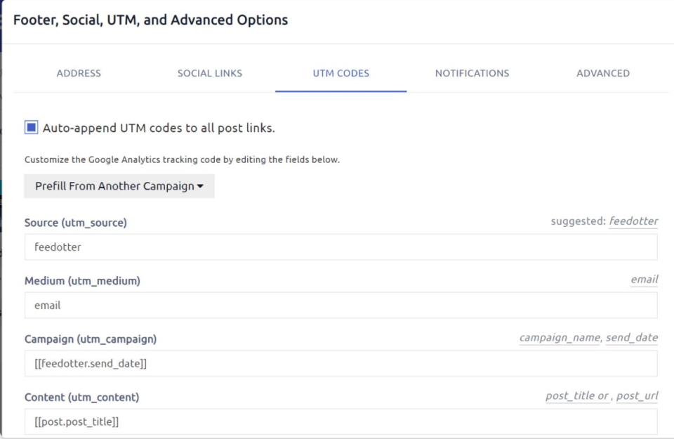 screenshot of FeedOtter