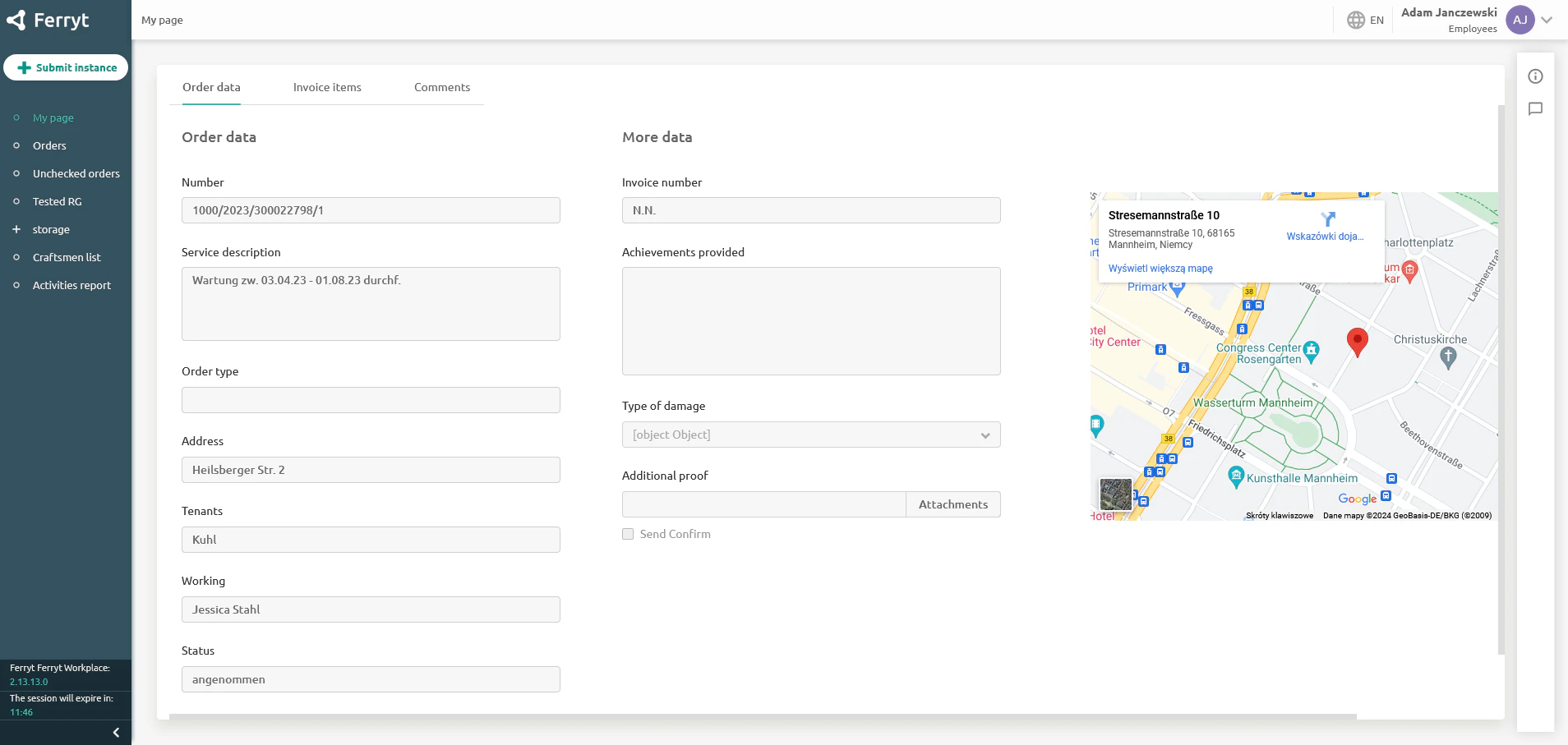 screenshot of Ferryt