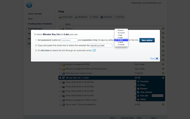 screenshot of Fiabee