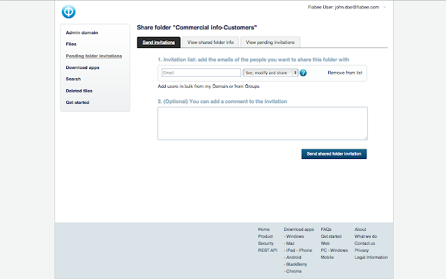 screenshot of Fiabee