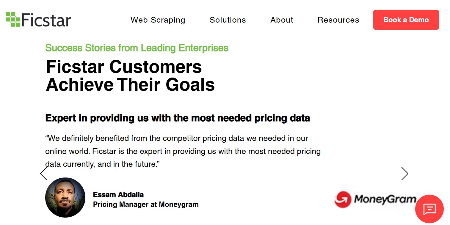 screenshot of Ficstar