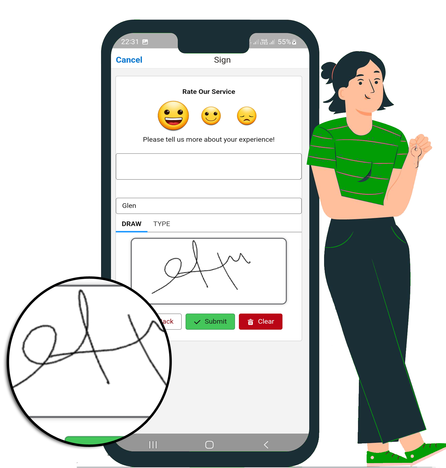 screenshot of FieldAx