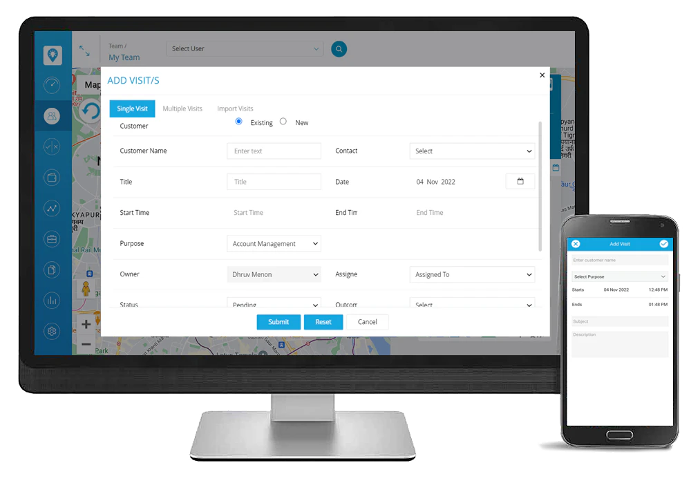 screenshot of FieldSense