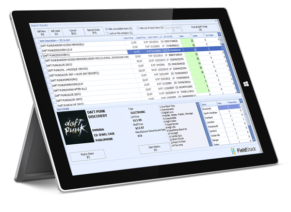 screenshot of FieldStack