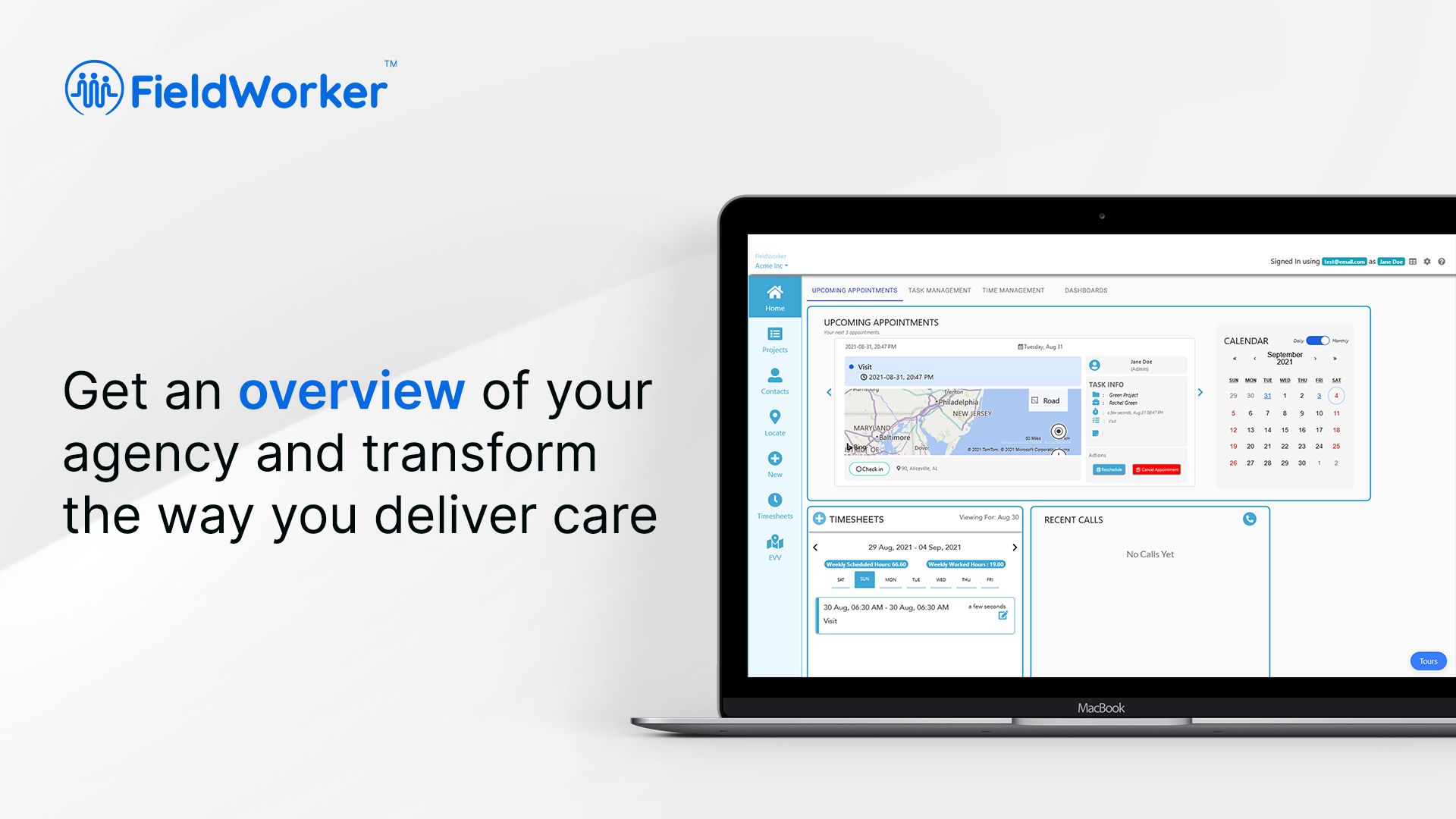 screenshot of FieldWorker