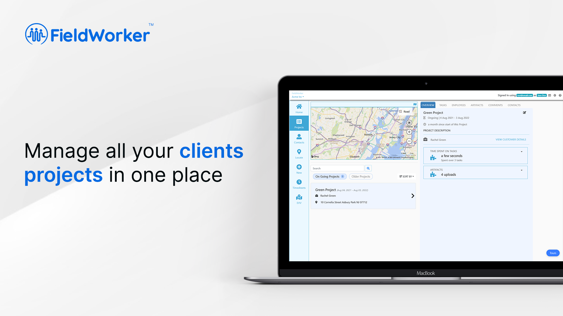 screenshot of FieldWorker