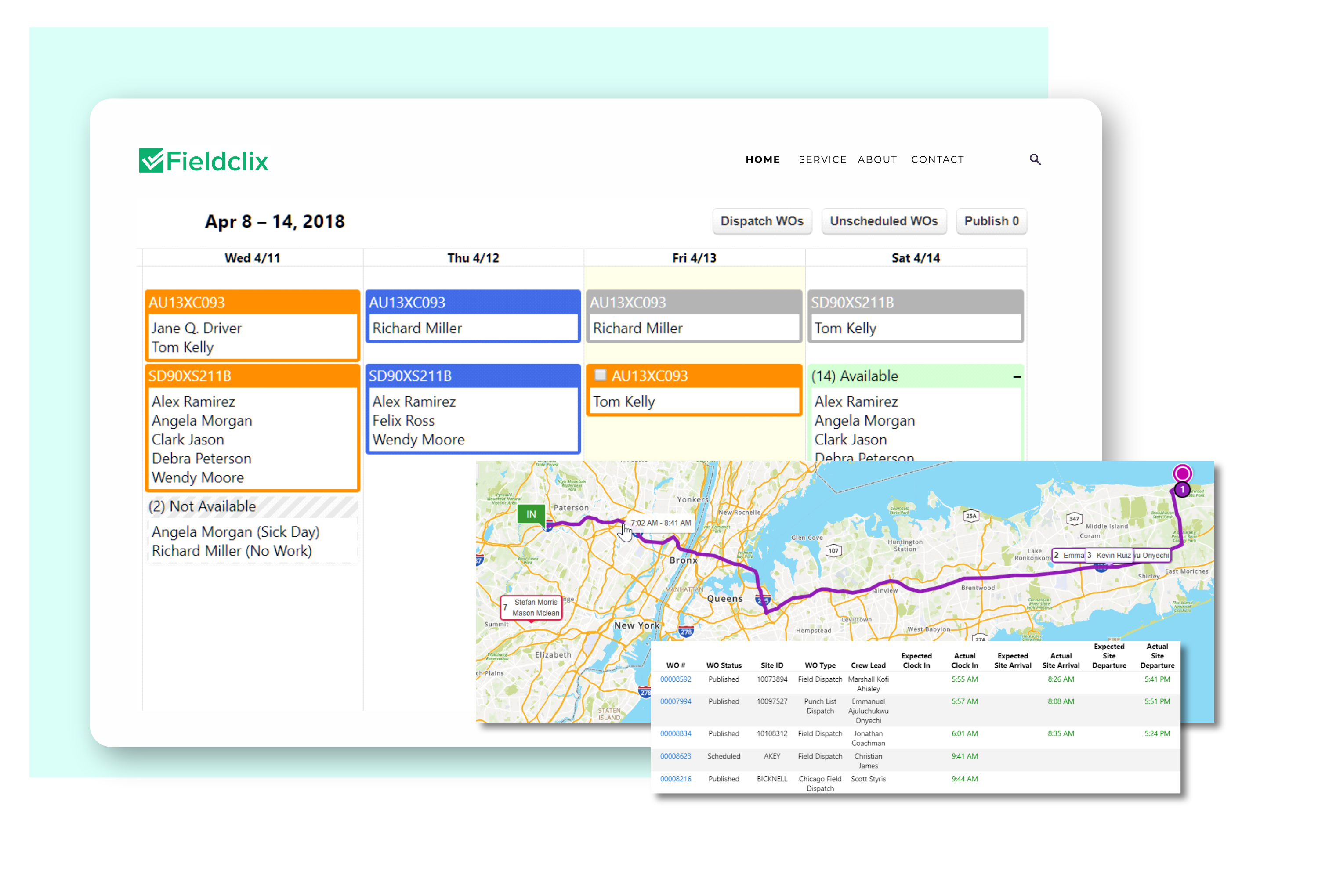 screenshot of Fieldclix