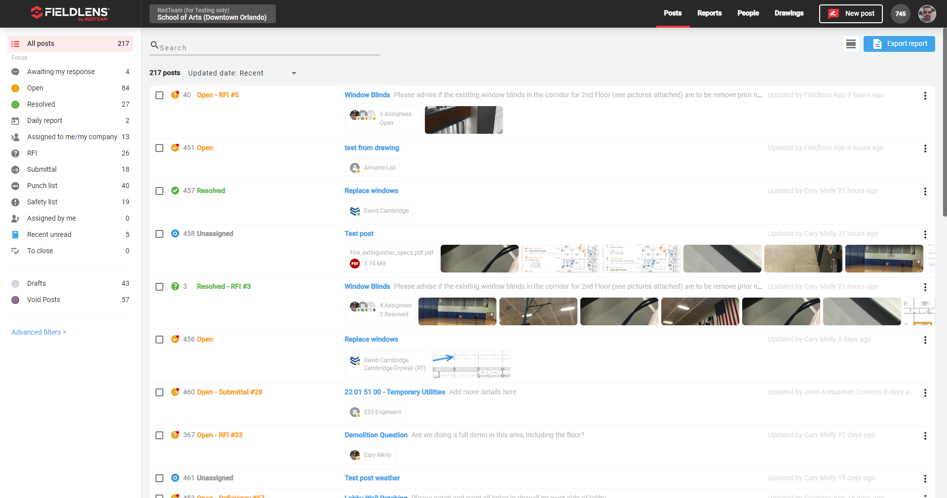 screenshot of Fieldlens